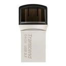 Transcend 64Gb Jetflash 890 Usb-C & Usb 3.1 Otg Flash Drive - Silver