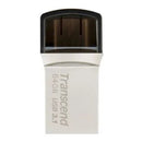 Transcend 64Gb Jetflash 890 Usb-C & Usb 3.1 Otg Flash Drive - Silver