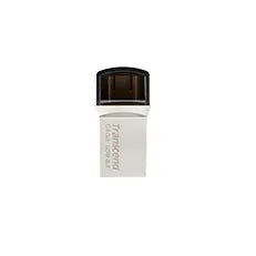 Transcend 32Gb Jetflash 890 Usb-C & Usb 3.1 Otg Flash Drive - Silver
