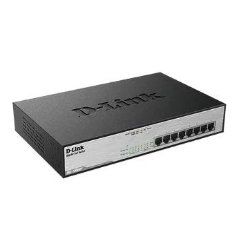 D-Link Consumer D-Link 8-Ports 10 100 1000Mbps Unmanaged Gigabit Switch (Metal Case 8 X Poe Ports)