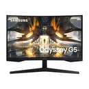 Samsung Ls27Ag550 27'' Odyssey G5 Curved Gaming Monitor Hdr10 1000R 2560X1440 1Ms 1Xdisplay Port 1X Hdmi Headphone