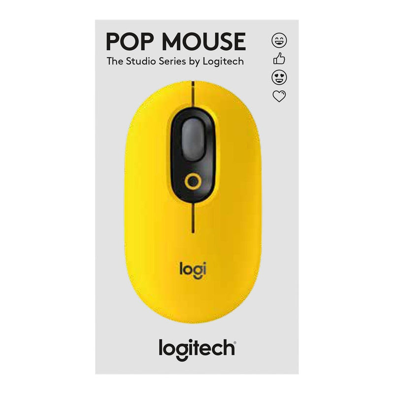 Logitech POP Silent Wireless Mouse Yellow - is a vibrant 4-button Bluetooth wireless mouse featuring high-precision optical tracking with up to 4000 DPI sensitivity. It offers silent clicks via SilentTouch switches supports connection to up to three de...