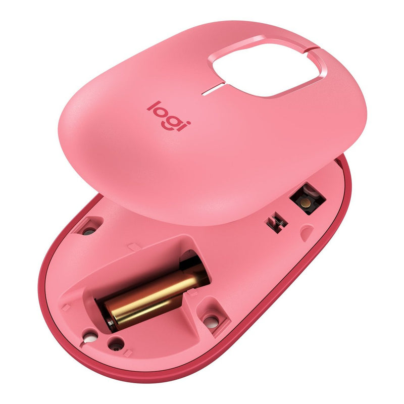 Logitech POP Heartbreaker Rose Wireless Mouse - Elevate your workspace with the POP Silent Mouse in Heartbreaker Rose a fusion of neon corals and crushed raspberry hues that's designed for those who appreciate aesthetics. This compact and comfortable w...