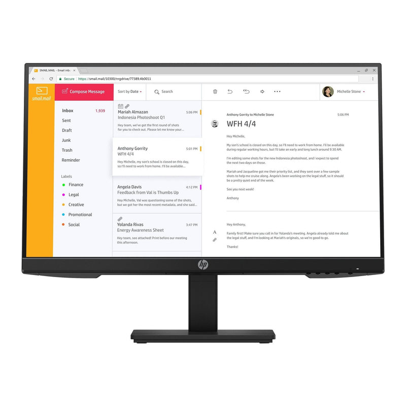 HP P24 G4 (24" ) FHD IPS Monitor