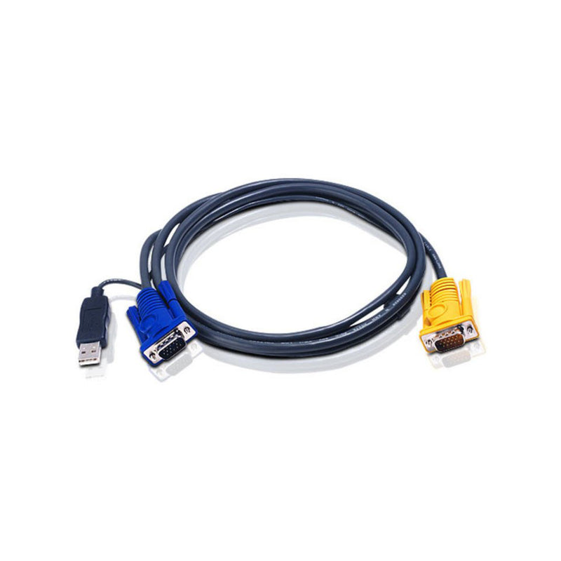 Aten 5M Usb Kvm Cable With 3-In-1 Sphd And Built-In Ps 2 To Usb Converter - Efficient Connectivity Solution