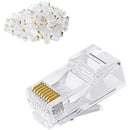 Acconet Cat6 Rj45 Connectors, Stranded Solid Core, 50 Pack