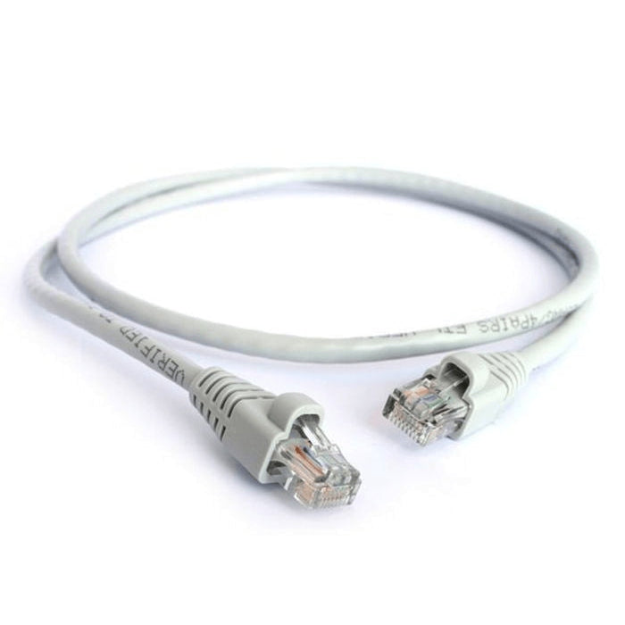Acconet Cat6 Utp Flylead, 0.5 Meter, Straight, Stranded Cable, Moulded Boots And Plugs, Grey