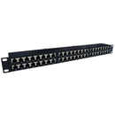 Acconet 24 Port Rj45 Patch Panel, 1U , Black