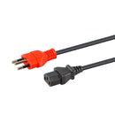 1.8M Single-Headed Partially Dedicated Slimline 3-Pin Power Cable - 1X Iec