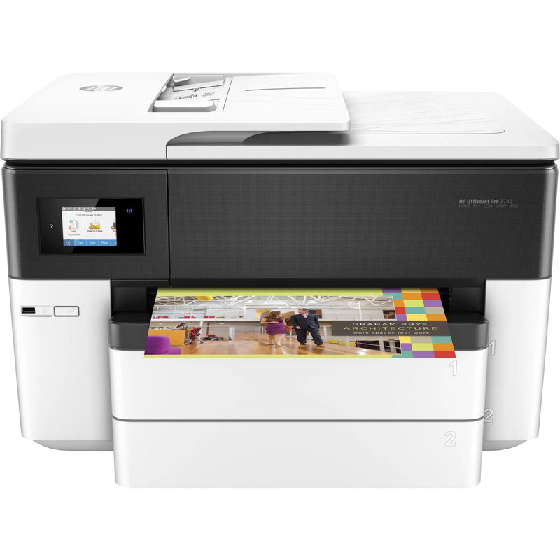 Hp Printers Hp Officejet Pro 7740 Wf Aio Printer