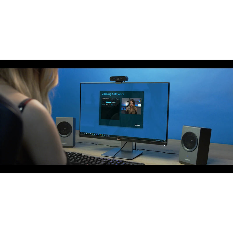 Logitech BRIO Webcam with 4K Ultra HD video & RightLight 3 with HDR 1 year Limited warranty