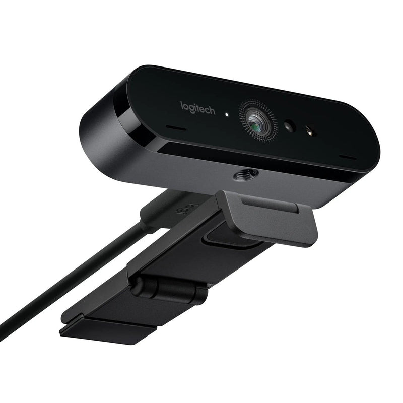 Logitech BRIO Webcam with 4K Ultra HD video & RightLight 3 with HDR 1 year Limited warranty