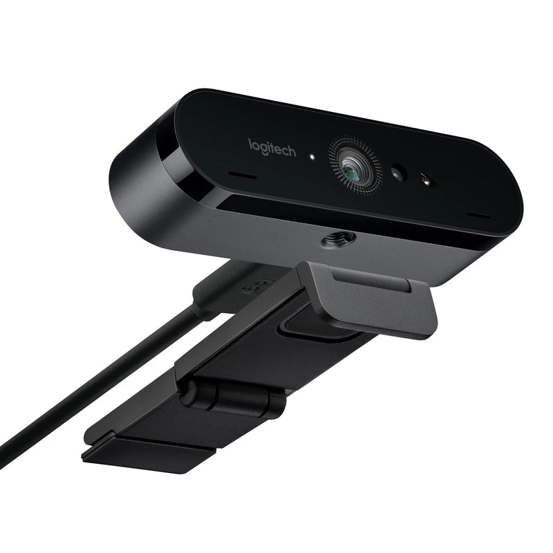 Logitech BRIO Webcam with 4K Ultra HD video & RightLight 3 with HDR 1 year Limited warranty