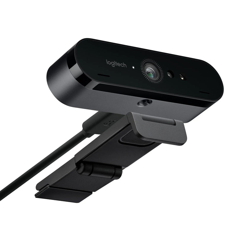 Logitech BRIO Webcam with 4K Ultra HD video & RightLight 3 with HDR 1 year Limited warranty