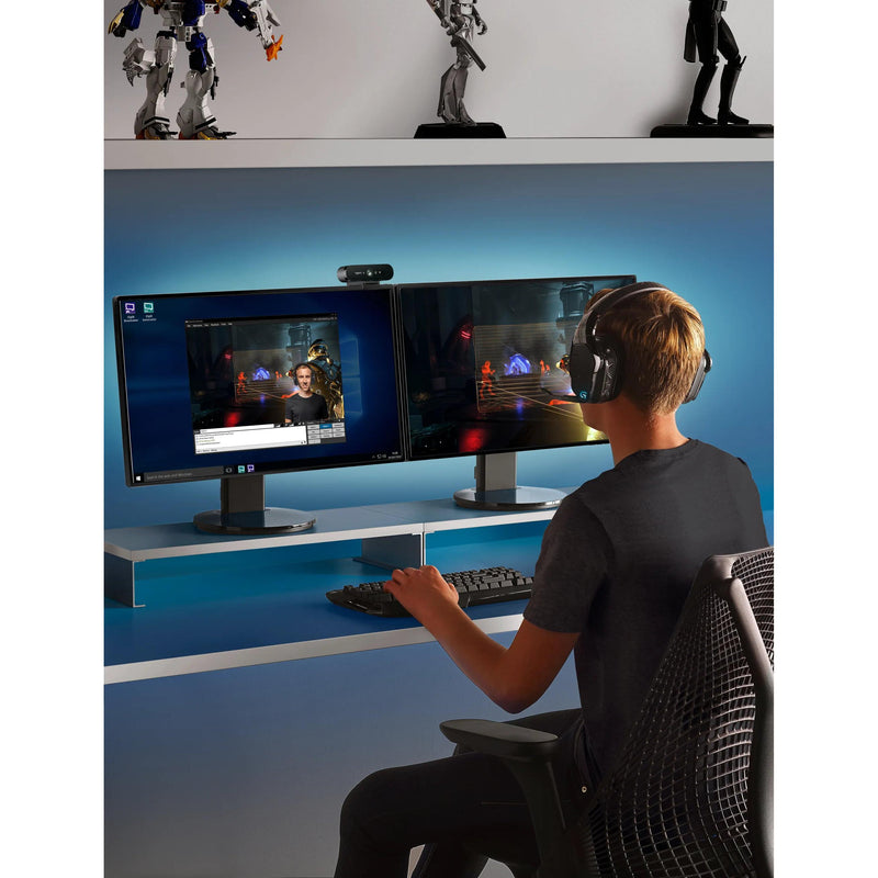 Logitech BRIO Webcam with 4K Ultra HD video & RightLight 3 with HDR 1 year Limited warranty