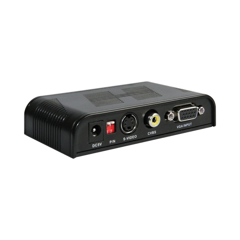 Lenkeng Vga To Rca S-Video Vga Converter (Pc To Tv)