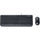 Microsoft Wired Desktop 600 Keyboard  Mouse Black Usb Business