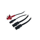 Dell Sa Red Plug Split To Iec & Flat Euro 2 Pin Male (socket)