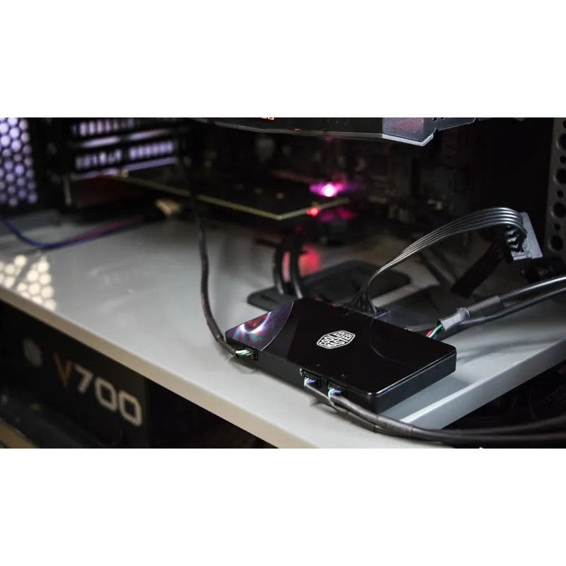 Cooler Master Rgb Led Controller Software Controlled Magnetic 4 Port (Expandable With Splitter Cables)