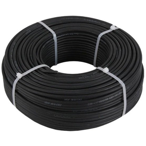 Solarix 6Mm2 Single Core Solar Photovoltaic Pv Cable Black 100 Metre Roll- Designed For Use To Provide Optimal Cable Connection Between Solar Panel Cells And Ac Dc Inverter Or The Mains Dc Cable, Flexible Tinned Copper Conductor With Halogen Free Cross...