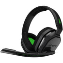 Logitech Astro A10 Headset Xb1 Grey/Green - Uni-Directional Microphone  In Line Volume Controls  Voice Balancing  Flip To Mute