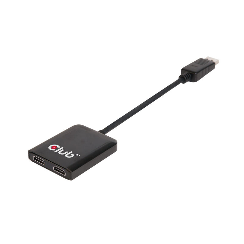 Club3D Multi Stream Transport (Mst) Hub Displayport To Dual Hdmi Monitor With Usb Power (Csv-6200H)