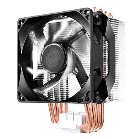 Cooler Master H411 Compact Air Tower 92Mm White Led Fan 4 Heat Pipes.