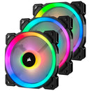 Corsair Ll120 Rgb 120Mm Dual Light Loop Rgb Led Pwm 600 - 1500 Rpm Cooling Fan 3 Pack With Lighting Node Pro