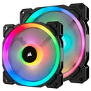Corsair Ll120 Rgb 120Mm Dual Light Loop Rgb Led Pwm 600 - 1500 Rpm Cooling Fan 3 Pack With Lighting Node Pro