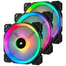 Corsair Ll120 Rgb 120Mm Dual Light Loop Rgb Led Pwm 600 - 1500 Rpm Cooling Fan 3 Pack With Lighting Node Pro
