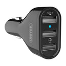 Unitek 42W Usb 3-Port Smart Car Charger With Qc2.0