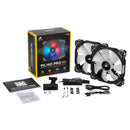 Corsair Ml140 Pro Rgb Led 140Mm Pwm Premium Magnetic Levitation Fan — Dual Fan Pack With Lighting Node Pro