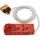 Ellies Surge Secure 4-Way Extension Cord 3M - Protected & Secure