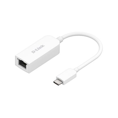 D-Link Usb Ethernet Adapter - Usb Type-C Port With Attached Usb Type A Connector To 1X Rj-45 (10 100 1000 Mbps) Port