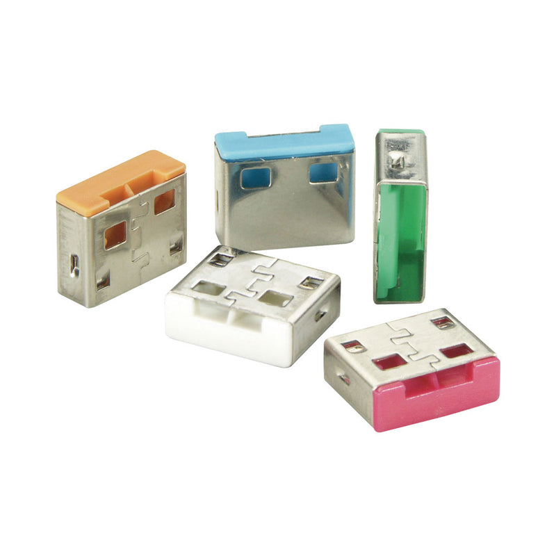Lindy Usb Port Blockers - Pack Of 10 (Without Key) - White