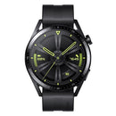 Huawei Watch Gt 3 46Mm Black 46Mm 1.43Inch  Black Fluoroelastomer Strap.Front Case:Black Stainless Steel