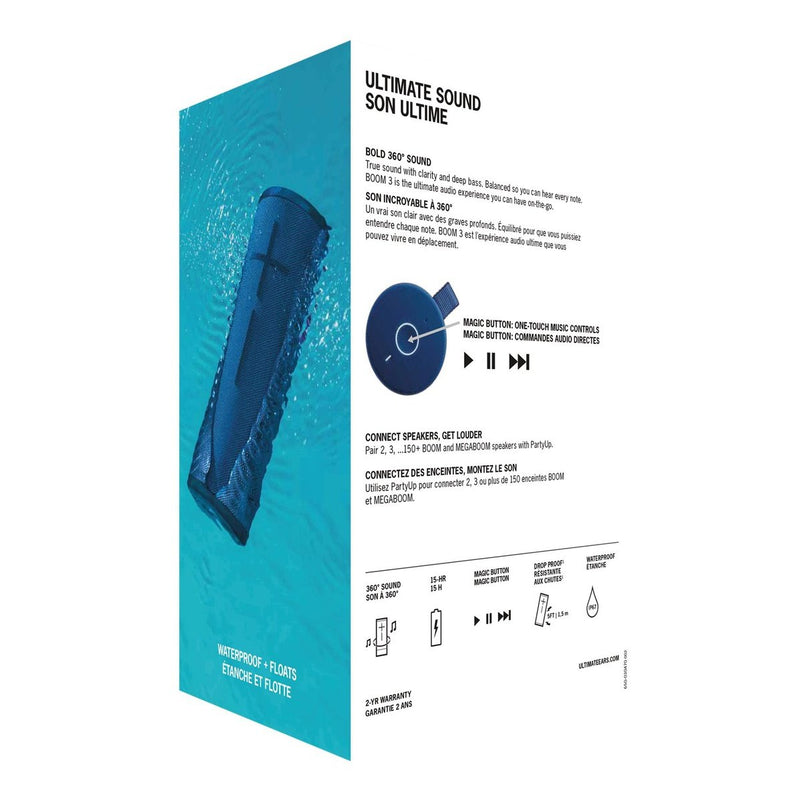 Ultimate Ears Boom 3 Wireless Bluetooth® Speaker - Lagoon Blue - Bt - N/a - Emea