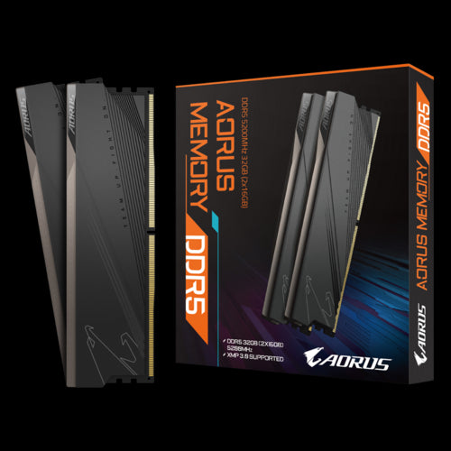 Gigabyte Aorus Memory Ddr5 5200Mhz 32Gb Memory Kit Xmp 3.0 Selected High Quality Memory Ics Intel Z690 Certified