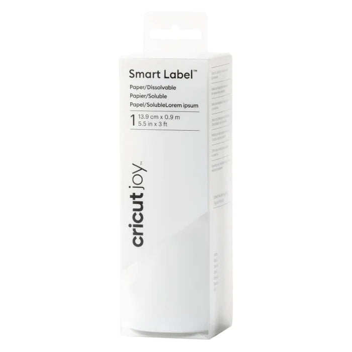 Cricut Joy Smart Dissolvable Paper Labels White 5.5X36 Inch - 2010061