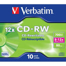 Verbatim 700Mb - Cd-Rw (12X) - Jewel Case