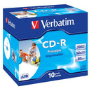 700MB CD-R (52X) PRINTABLE JEWEL CASE (BOX OF 10)