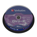 Verbatim 4.7Gb Dvd+R (16X) Matt Silver Spindle