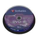 Verbatim 4.7Gb Dvd+R (16X) Matt Silver Spindle