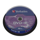 Verbatim 4.7Gb Dvd+R (16X) Matt Silver Spindle