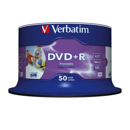 Verbatim Dvd+R Sl Printable Spin 50Pk