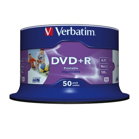 Verbatim Dvd+R Sl Printable Spin 50Pk