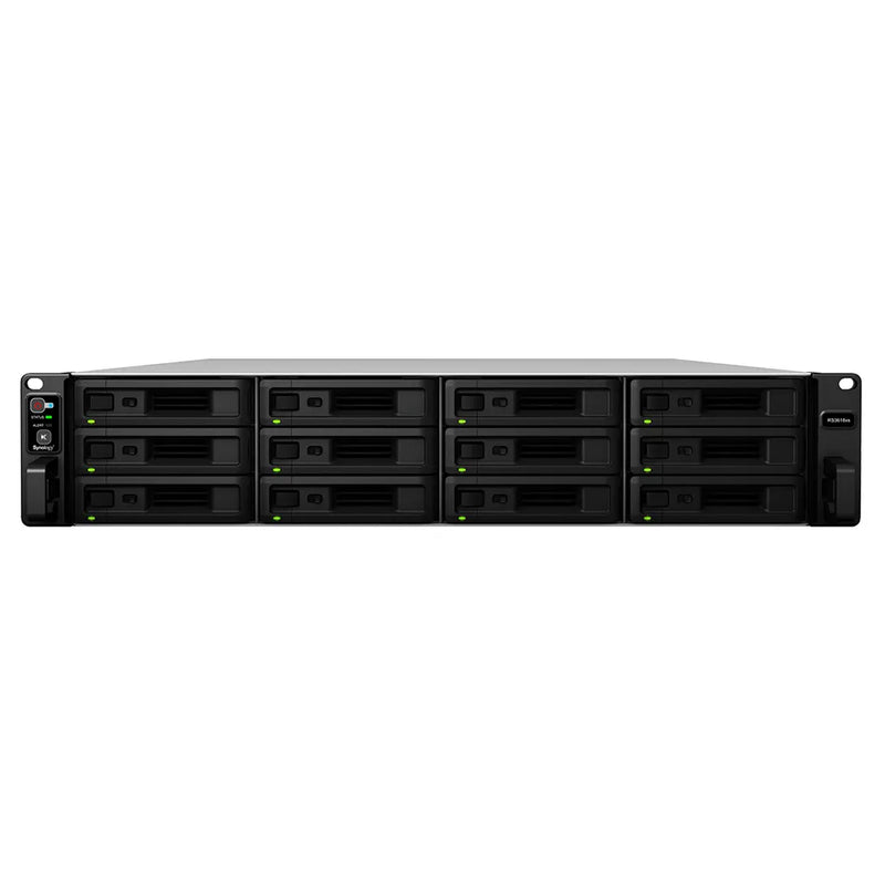 Synology Rackstation 12-Bay (Up To 36-Bay)  Xeon D-1521 Quad Core 2.4 Ghz  8Gb Ddr4 Ecc Udimm Ram (Up To 64Gb)  4X Gbe  2X Usb3.0