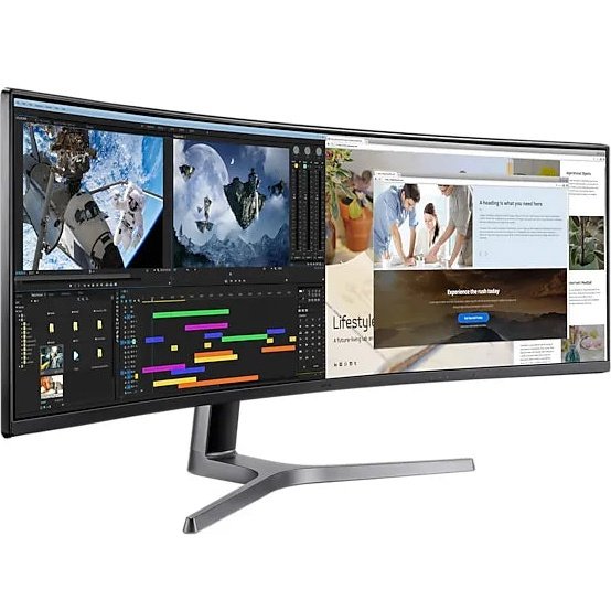 Samsung Lc49Rg90S 49'' Dqhd 120Hz Hdr1000 Qled Curved Gaming Monitor; 1800R; 5120X1440; 3000:1; 4(Gtg); 1Xhdmi; 2Xdisplay Port;