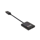 Club3D Multi Stream Transport (Mst) Hub Displayport To Dual Displayport 1.2 Monitor With Usb Power (Csv-6200)