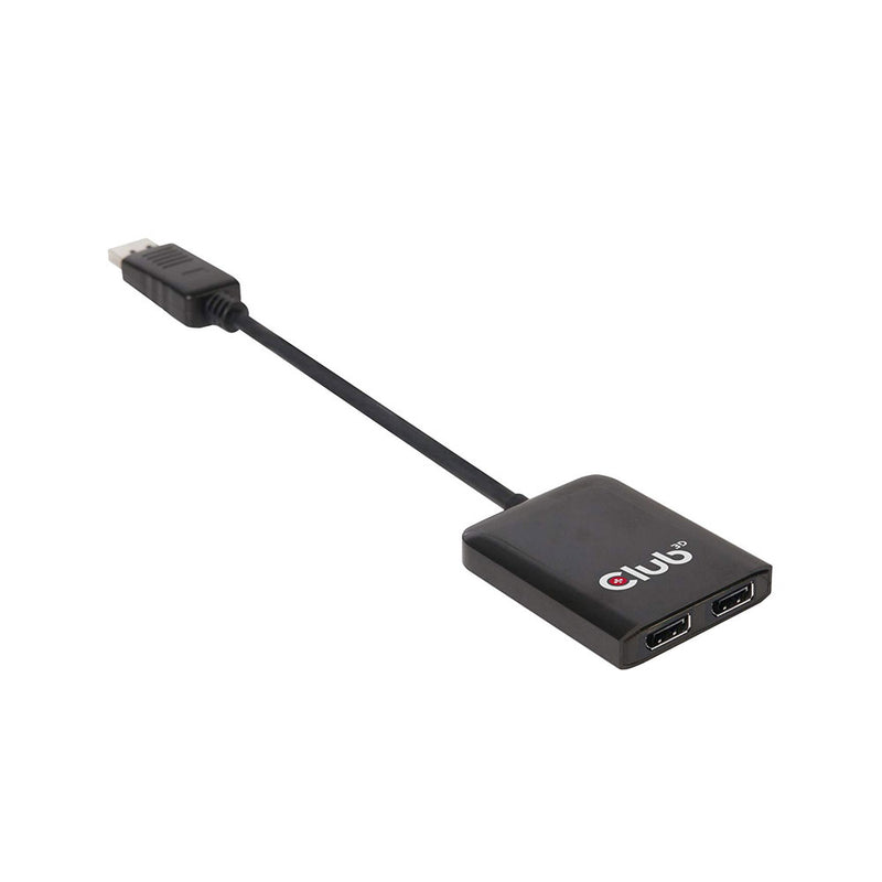 Club3D Multi Stream Transport (Mst) Hub Displayport To Dual Displayport 1.2 Monitor With Usb Power (Csv-6200)
